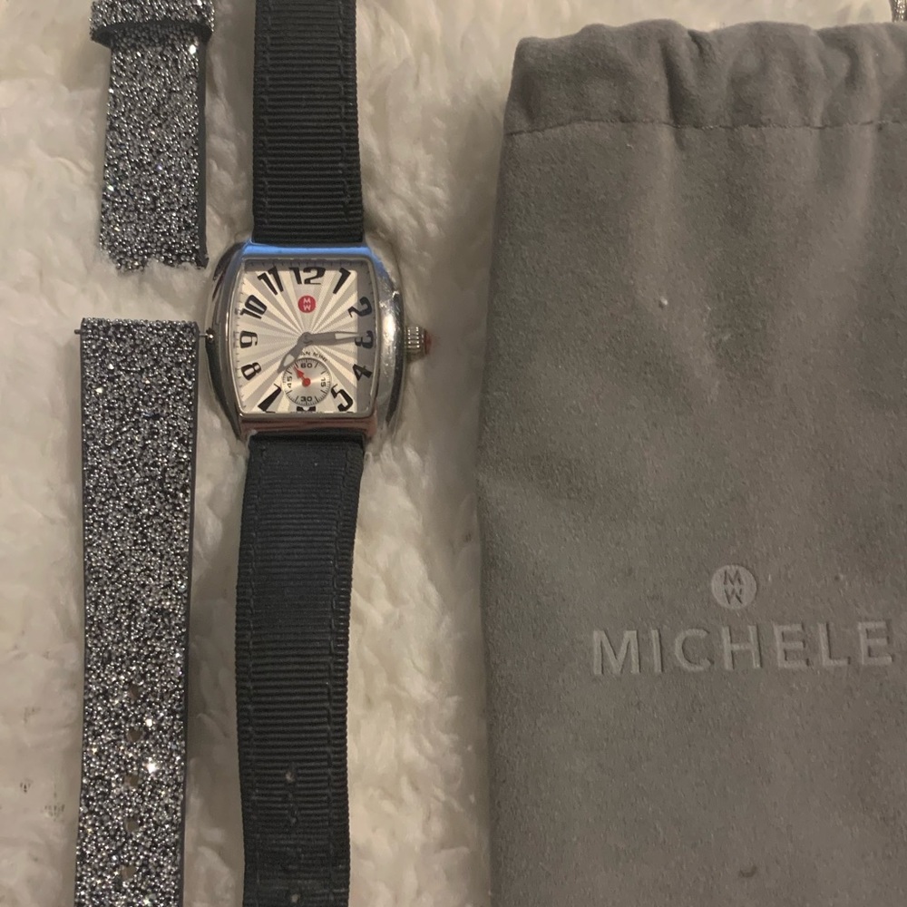 AUTH Michele Urban Mini Watch 16mm + 2 Straps